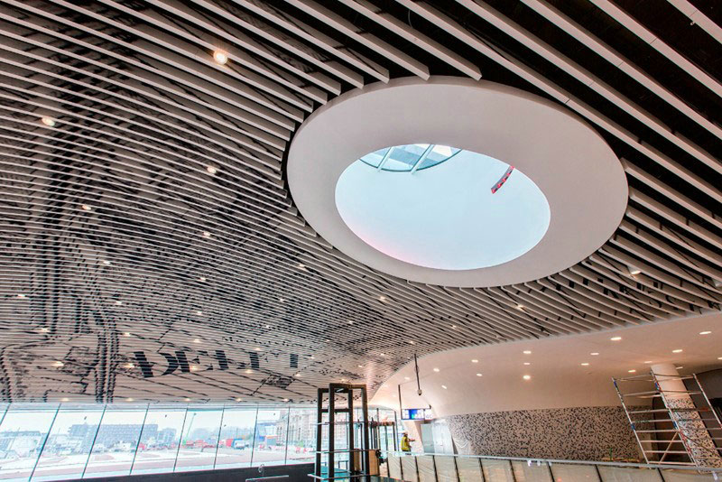 Baffle Expo plafondopties voor tentoonstellingen