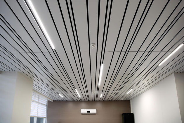 Lamella plafond voor moderne interieurs