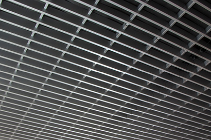 Akoestische metalen roosterplafonds